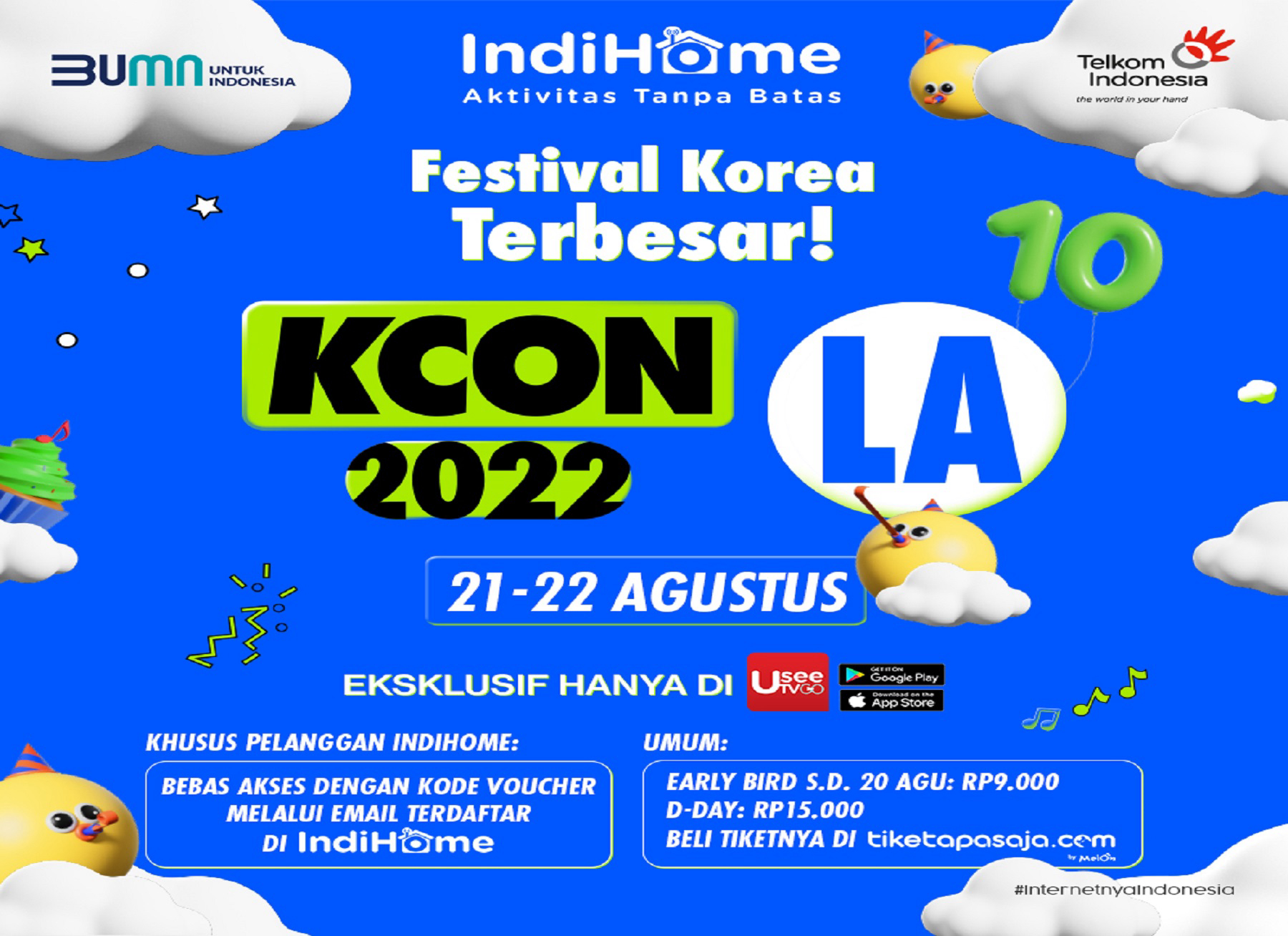 Telkom Saksikan Konser Kpop Internasional KCON 2022 LA di UseeTV Go